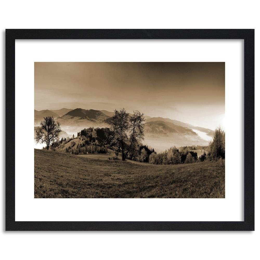 Glezna melnā rāmī - The Hills Of Autumn Trees 1 Home Trends