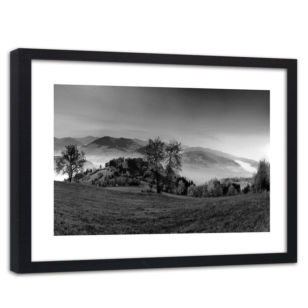 Glezna melnā rāmī - The Hills Of Autumn Trees 2 Home Trends