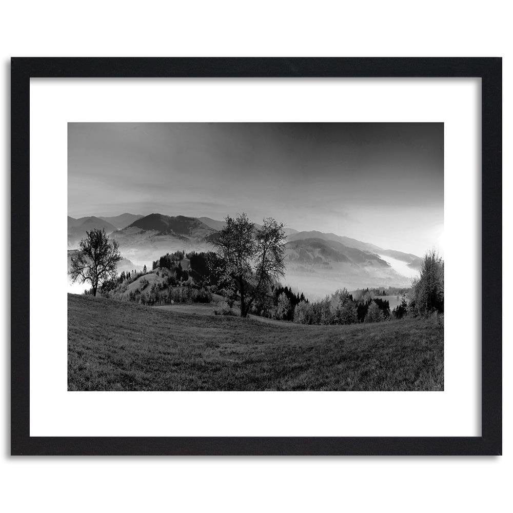 Glezna melnā rāmī - The Hills Of Autumn Trees 2 Home Trends