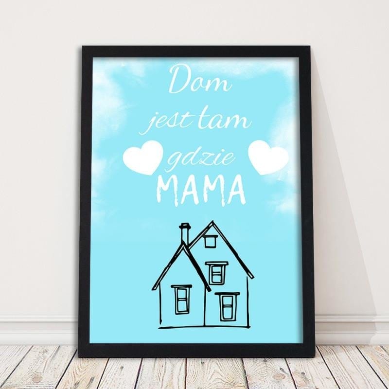 Glezna melnā rāmī - The house is over there. Home Trends