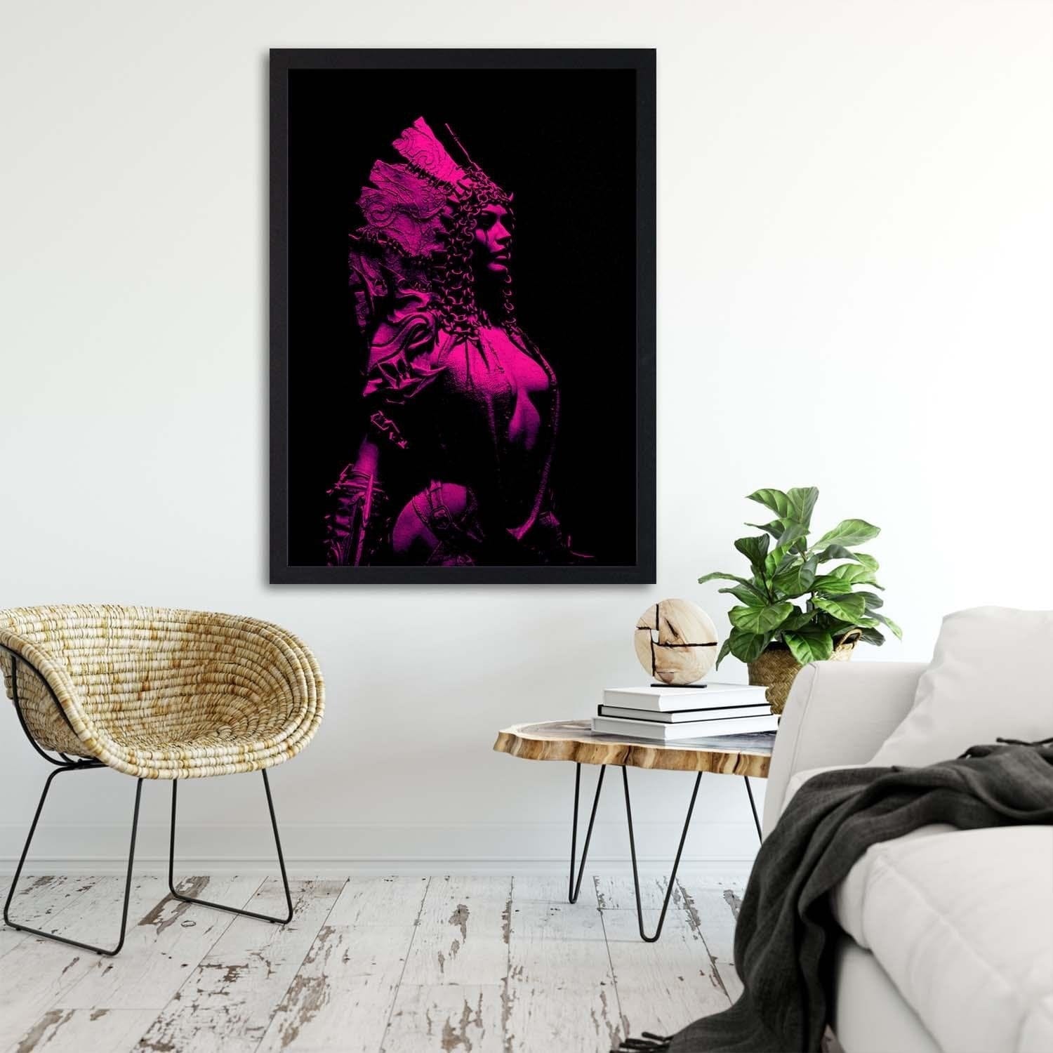 Glezna melnā rāmī - The Pink Goddness Home Trends