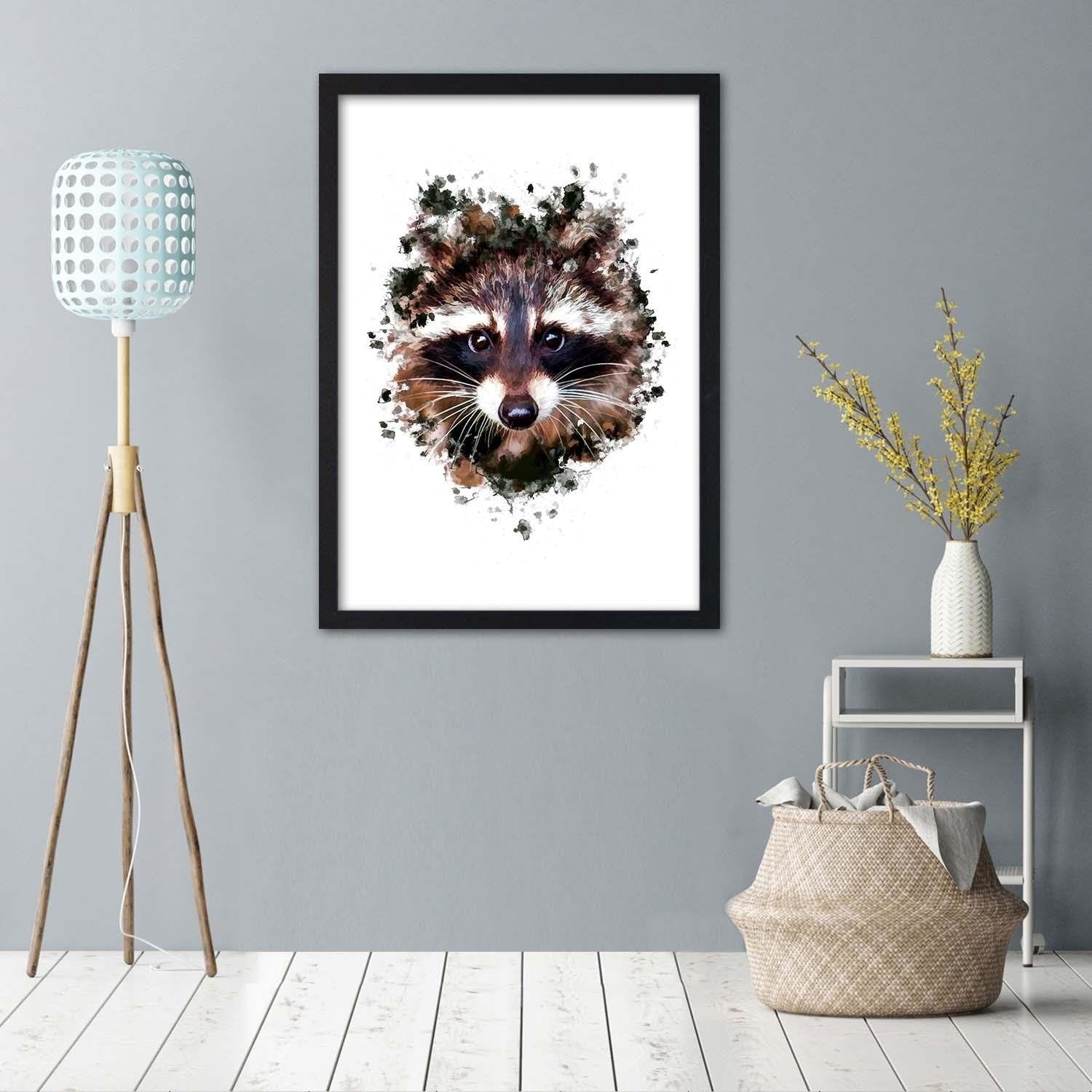 Glezna melnā rāmī - The Raccoon Home Trends