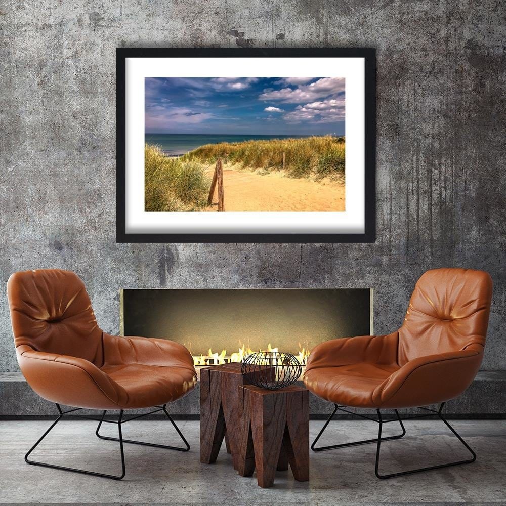 Glezna melnā rāmī - The Road Through The Dunes Home Trends