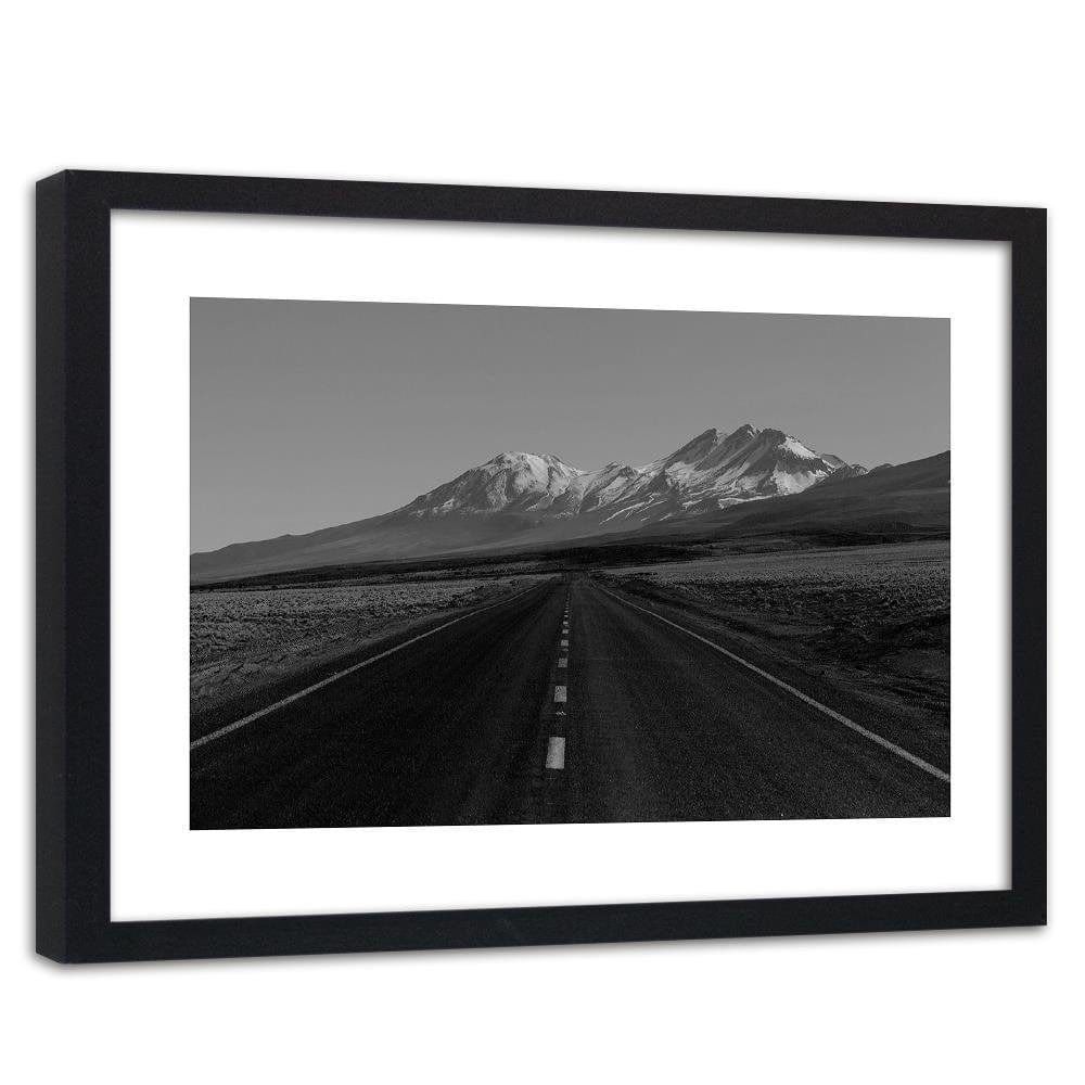 Glezna melnā rāmī - The Road Through The Wilderness 2 Home Trends