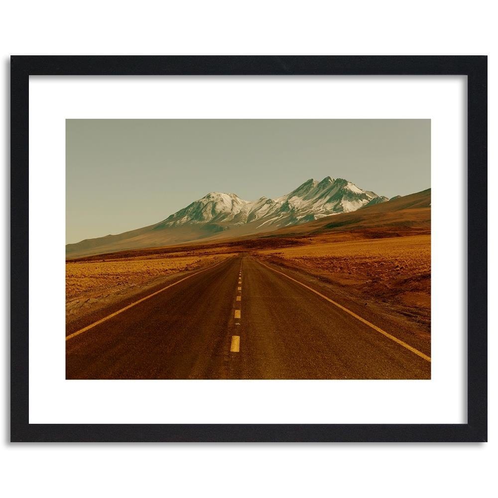 Glezna melnā rāmī - The Road Through The Wilderness 3 Home Trends