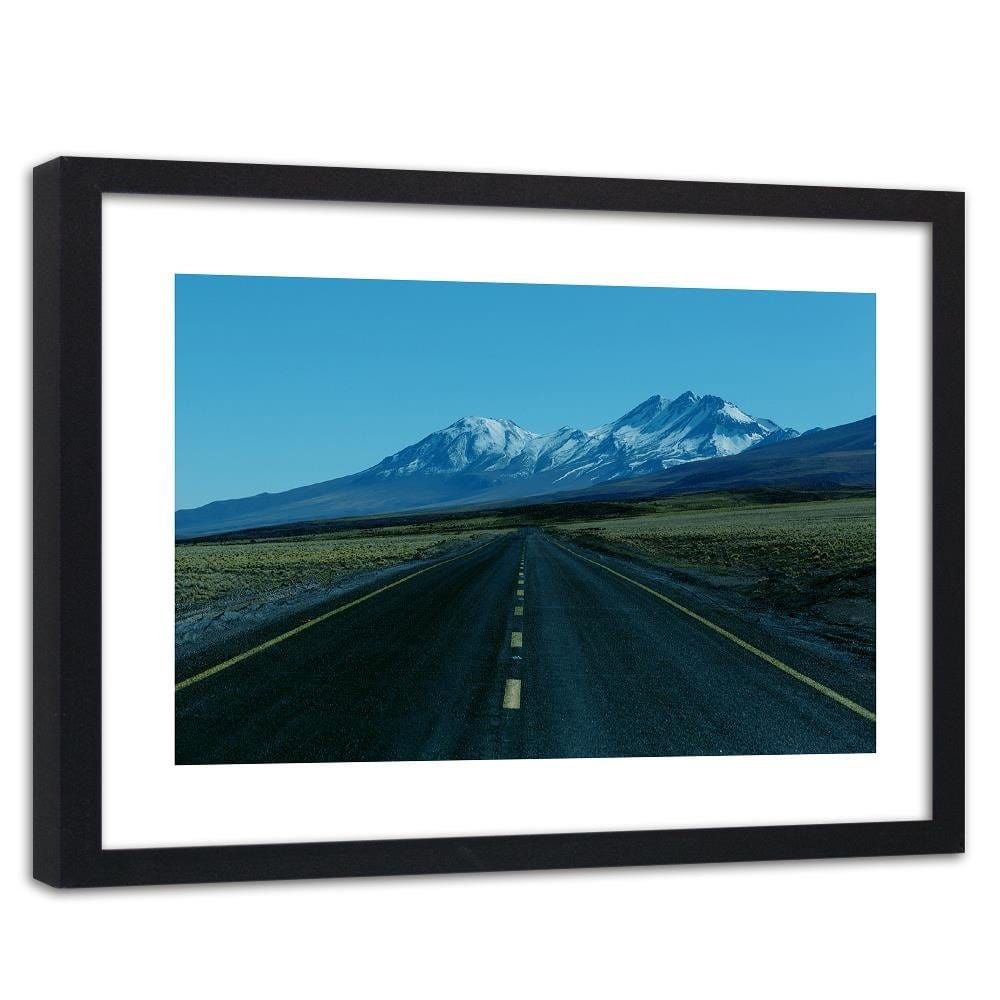 Glezna melnā rāmī - The Road Through The Wilderness 4 Home Trends