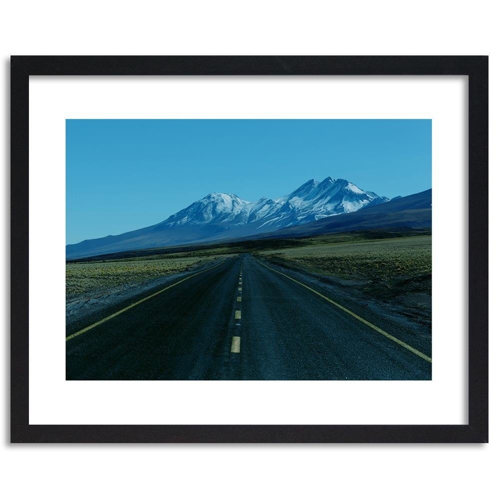 Glezna melnā rāmī - The Road Through The Wilderness 4 Home Trends