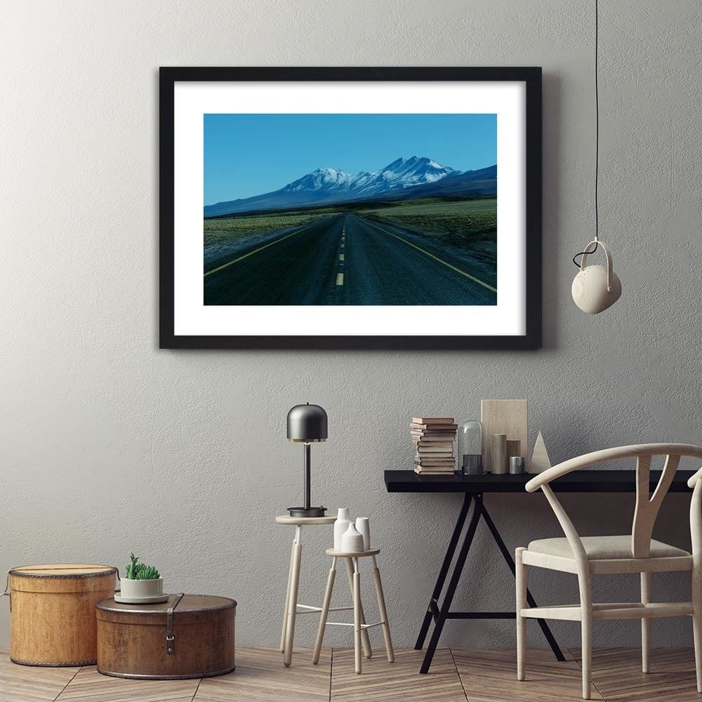 Glezna melnā rāmī - The Road Through The Wilderness 4 Home Trends