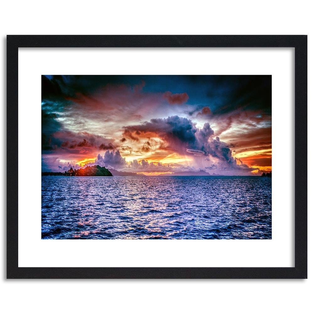 Glezna melnā rāmī - The Sky Before The Storm 3 Home Trends