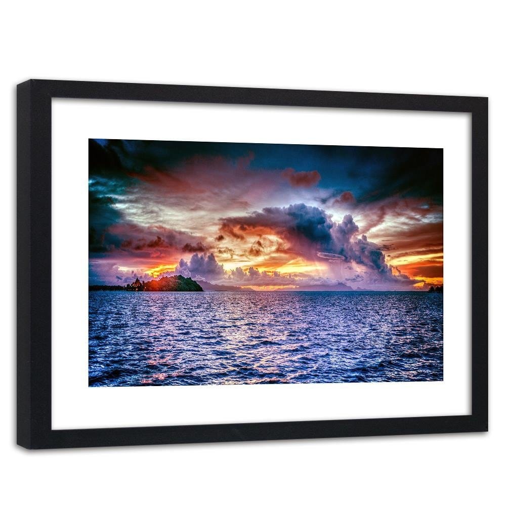 Glezna melnā rāmī - The Sky Before The Storm 3 Home Trends