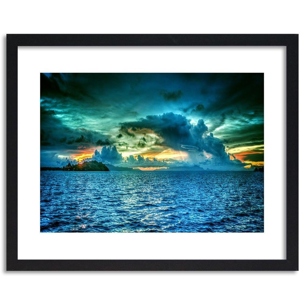 Glezna melnā rāmī - The Sky Before The Storm 4 Home Trends