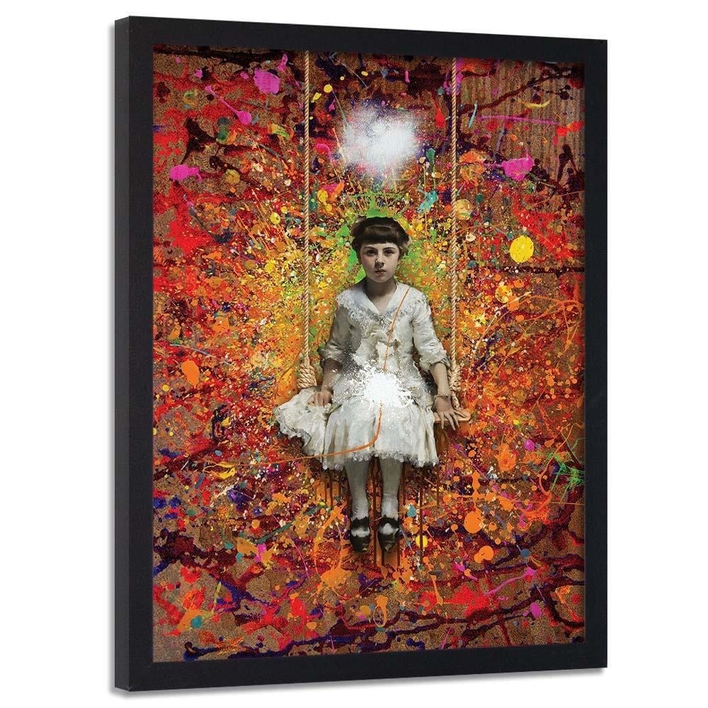 Glezna melnā rāmī - The Swing Home Trends