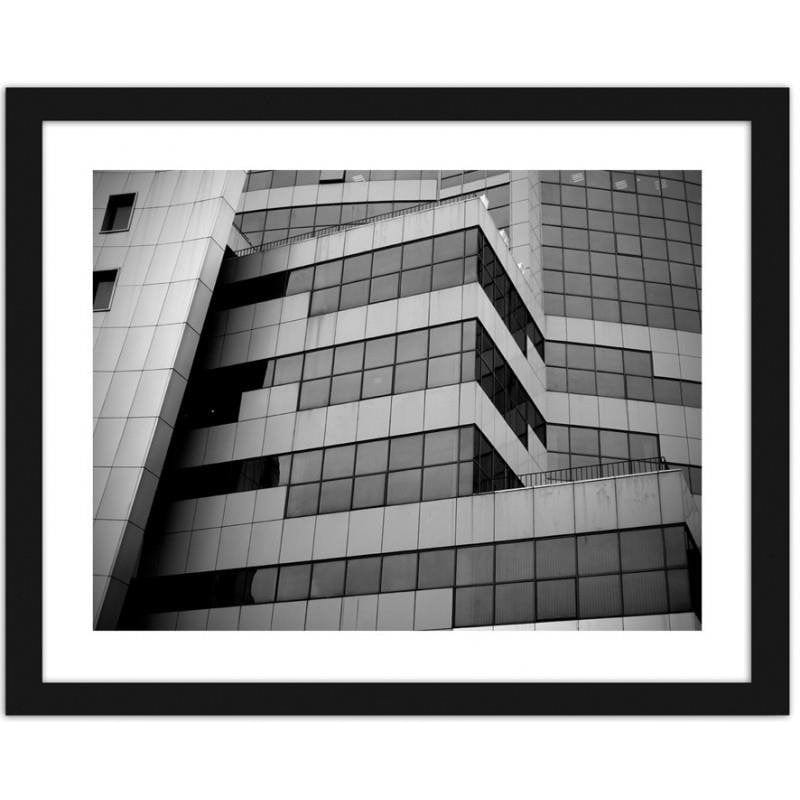 Glezna melnā rāmī - The windows of the skyscraper Home Trends