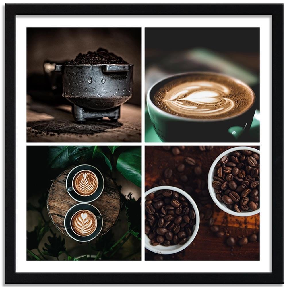 Glezna melnā rāmī - Theme Of Coffee In The Kitchen Home Trends