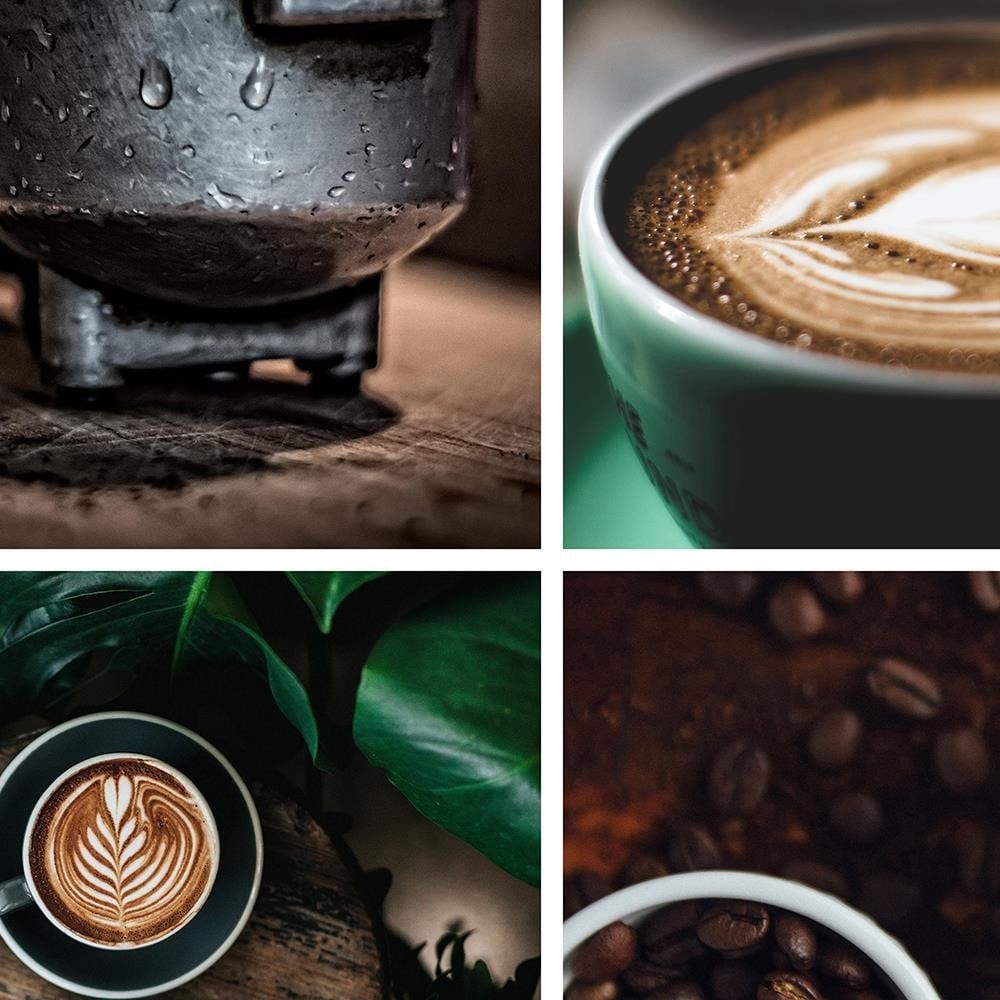 Glezna melnā rāmī - Theme Of Coffee In The Kitchen Home Trends