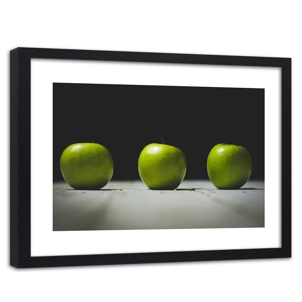 Glezna melnā rāmī - Three Green Apples Home Trends