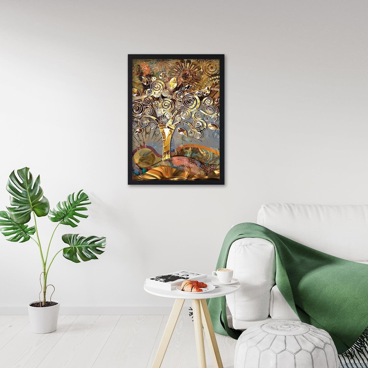 Glezna melnā rāmī - Three Of The Love Klimt Home Trends