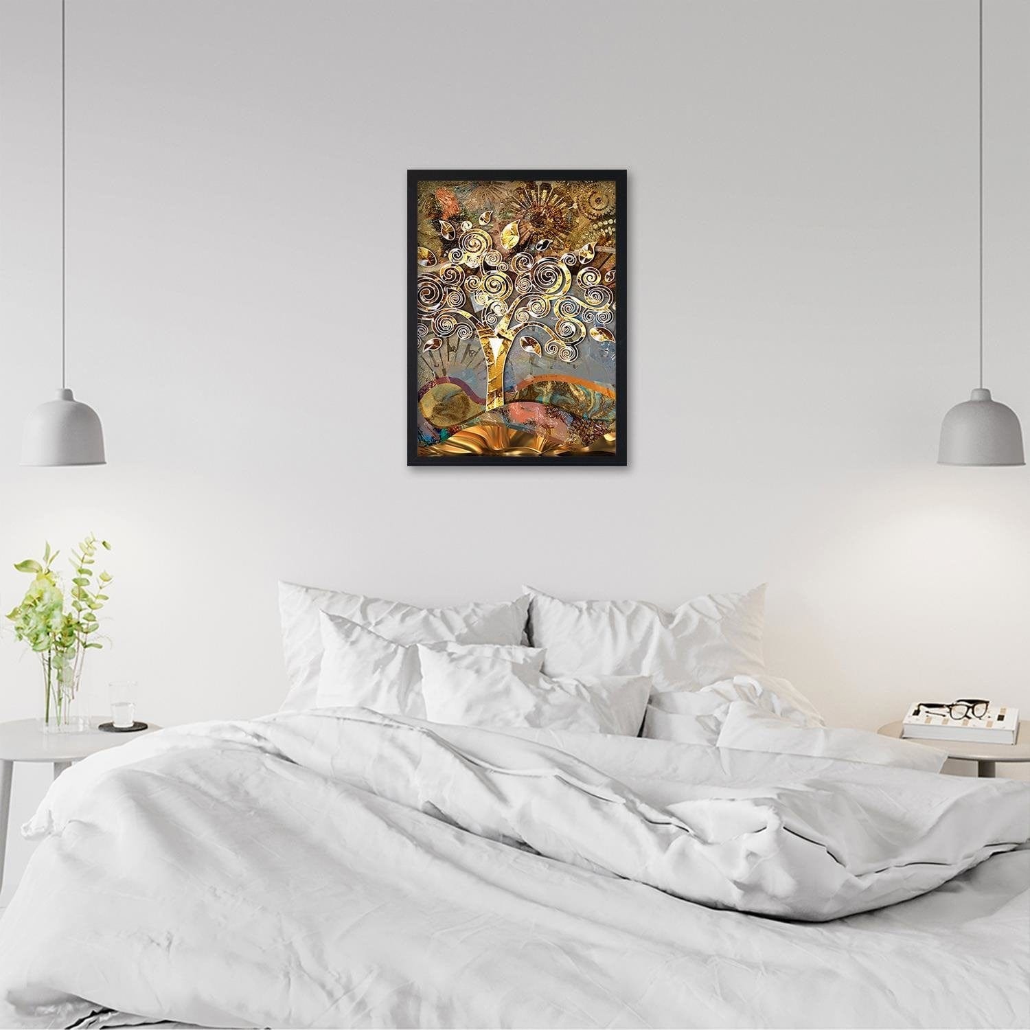 Glezna melnā rāmī - Three Of The Love Klimt Home Trends