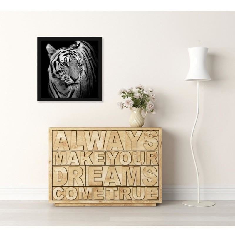 Glezna melnā rāmī - Tiger Home Trends