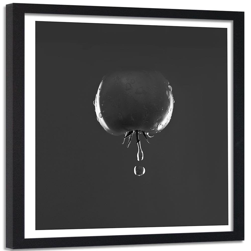 Glezna melnā rāmī - Tomato And Water Drops 2 Home Trends