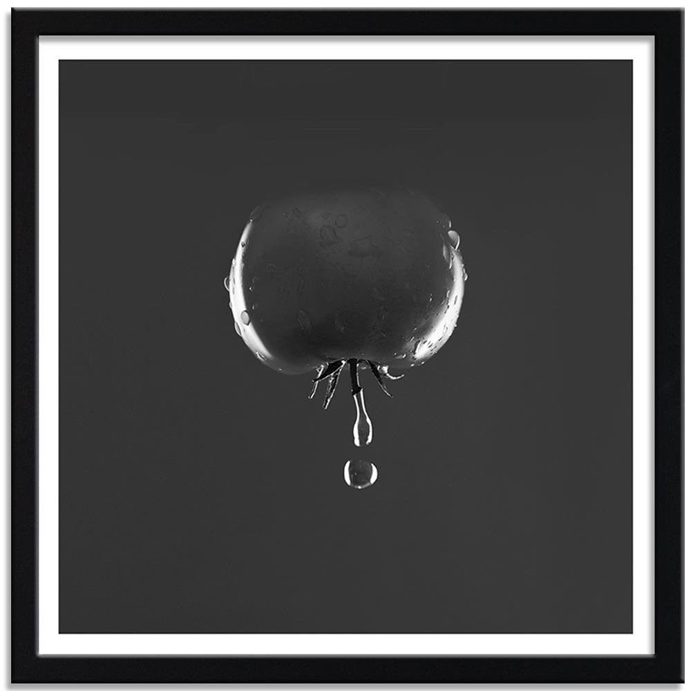 Glezna melnā rāmī - Tomato And Water Drops 2 Home Trends
