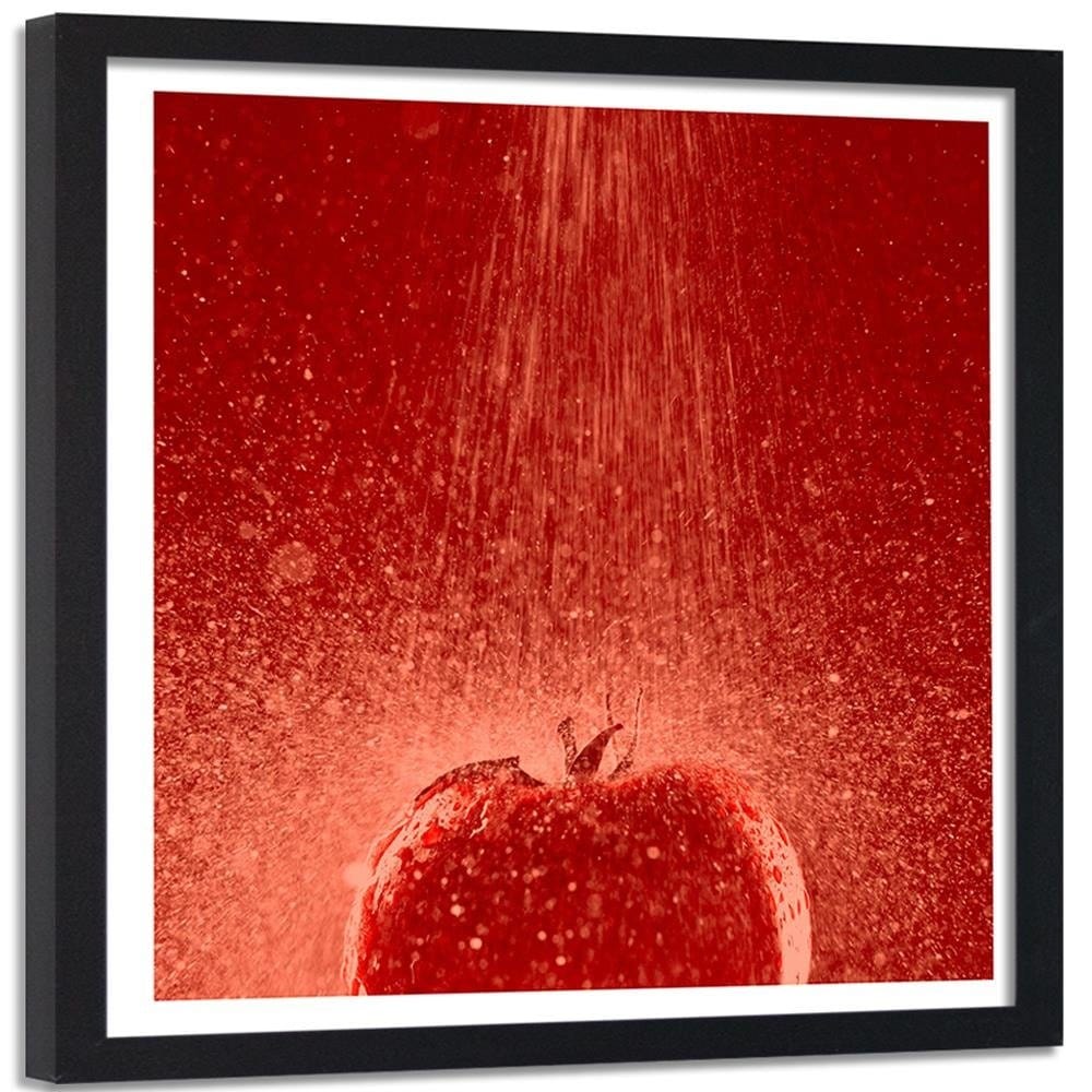Glezna melnā rāmī - Tomato In The Stream Of Water Home Trends