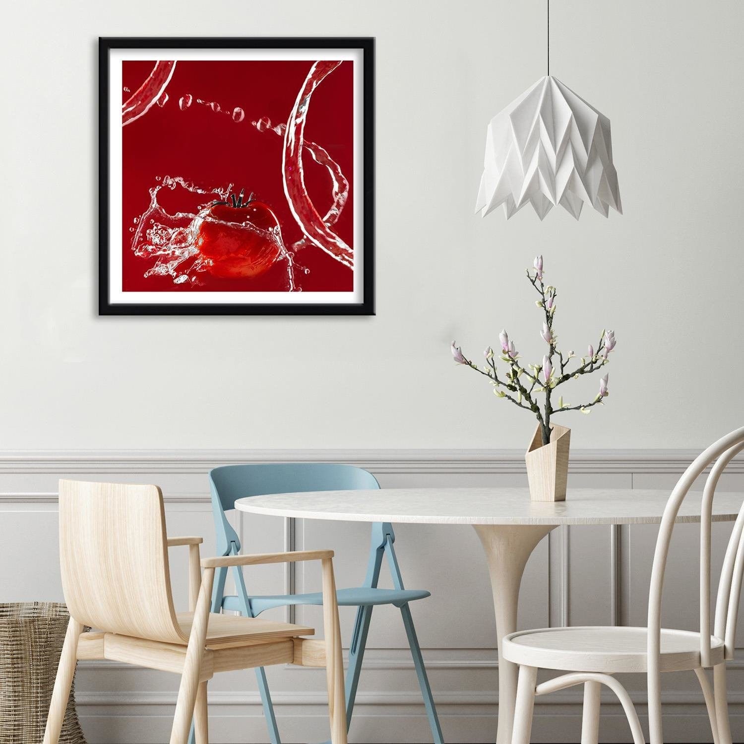 Glezna melnā rāmī - Tomato In Water 2 Home Trends
