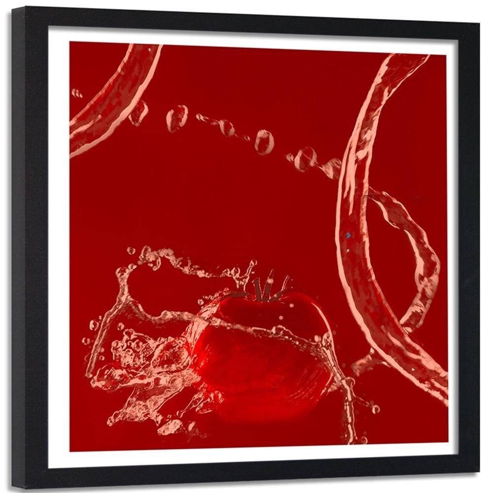 Glezna melnā rāmī - Tomato In Water Home Trends