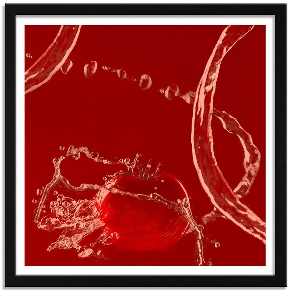 Glezna melnā rāmī - Tomato In Water Home Trends