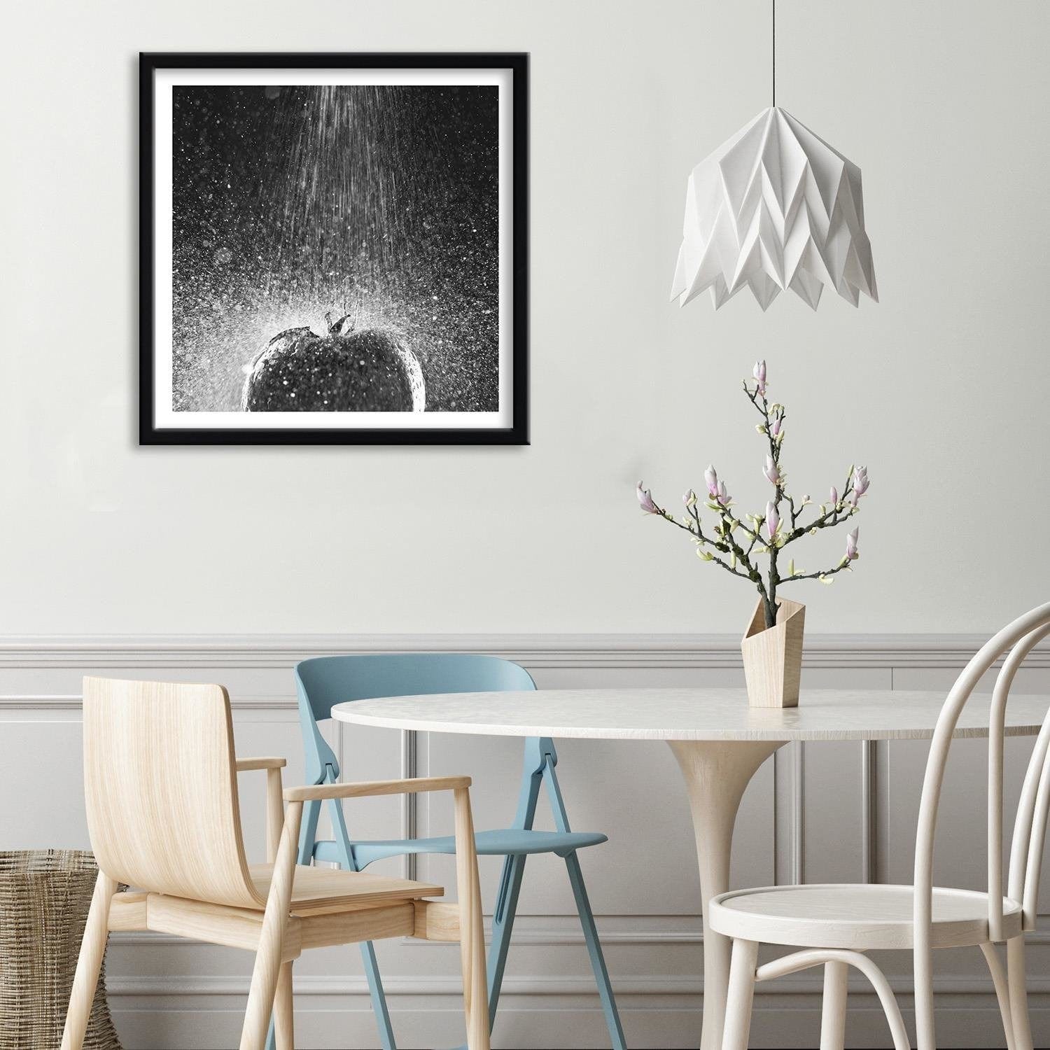 Glezna melnā rāmī - Tomato In Water Stream Of 2 Home Trends
