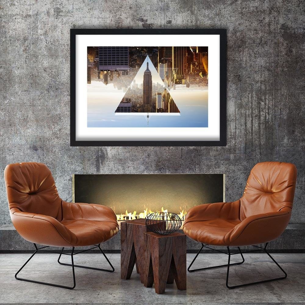 Glezna melnā rāmī - Tower 1 In The Triangle Home Trends