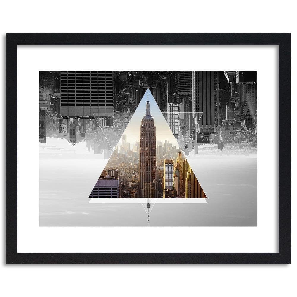 Glezna melnā rāmī - Tower 3 In The Triangle Home Trends
