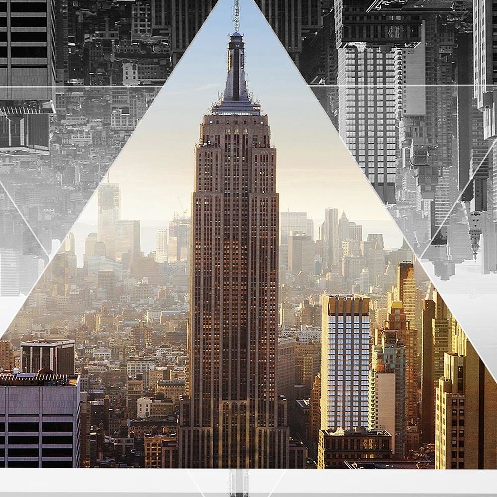 Glezna melnā rāmī - Tower 3 In The Triangle Home Trends