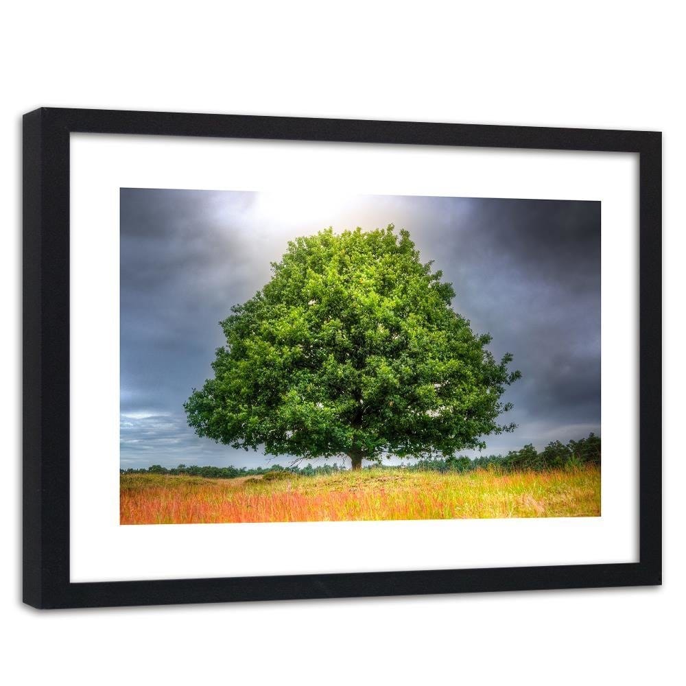 Glezna melnā rāmī - Tree Before The Storm Home Trends