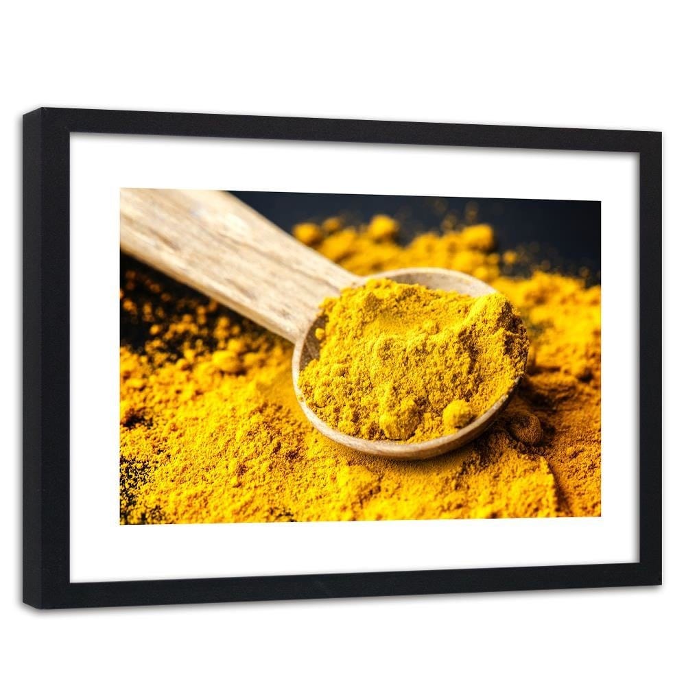 Glezna melnā rāmī - Turmeric Home Trends