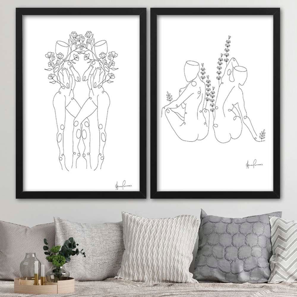Glezna melnā rāmī - Twins Home Trends