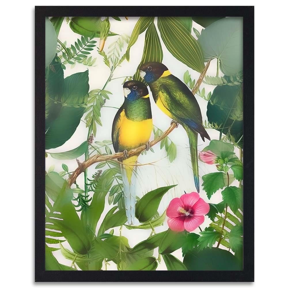 Glezna melnā rāmī - Two Parrots Home Trends