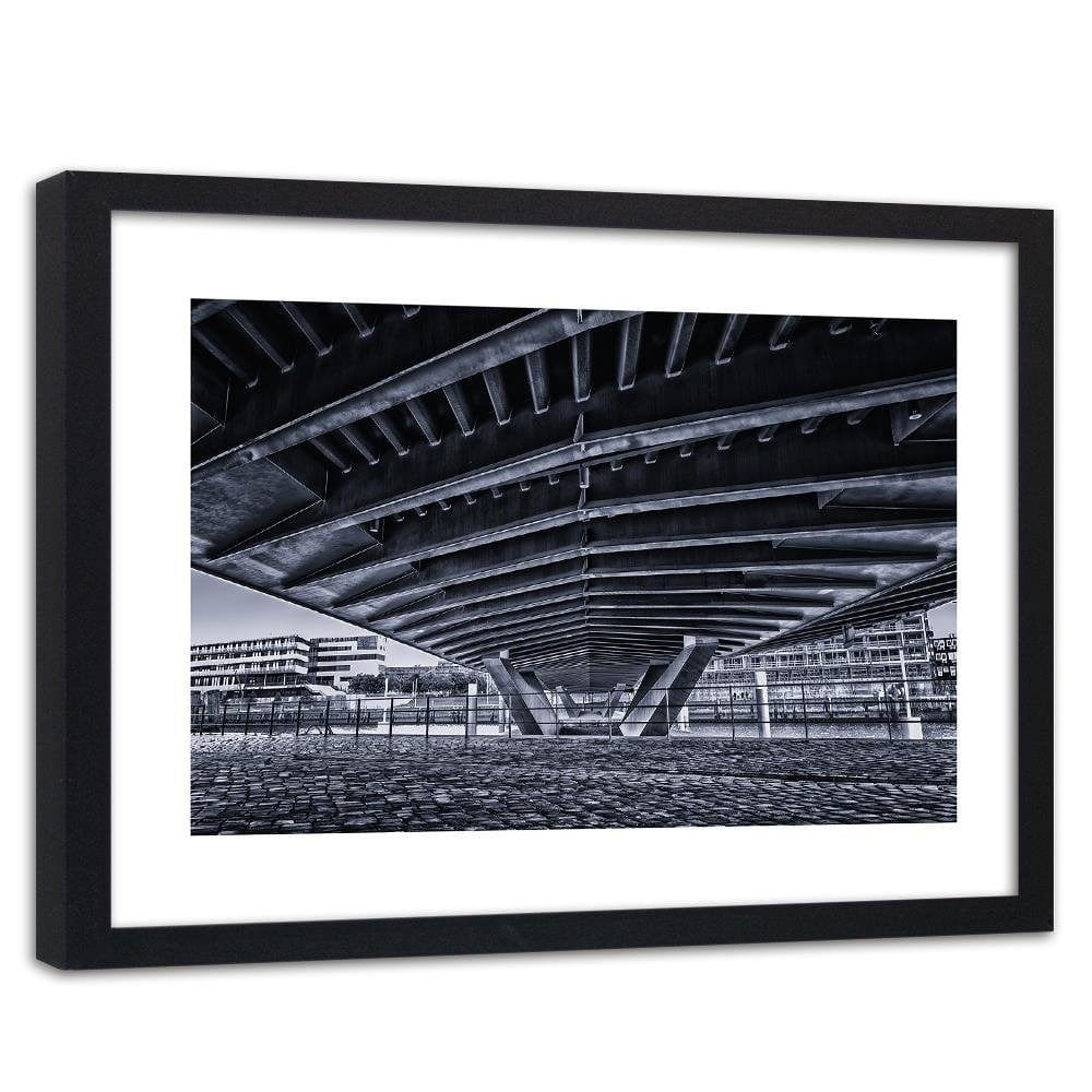 Glezna melnā rāmī - Under A Big Bridge Home Trends