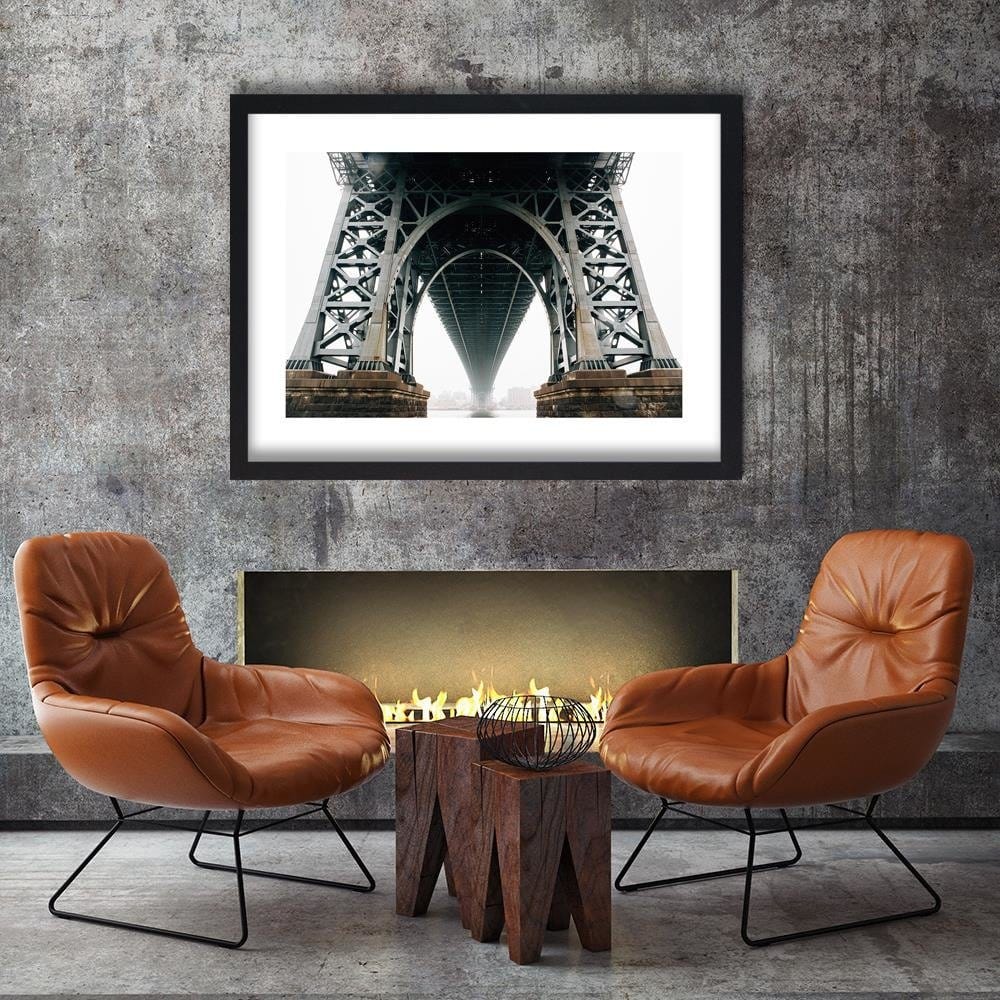 Glezna melnā rāmī - Under The Brooklyn Bridge Home Trends