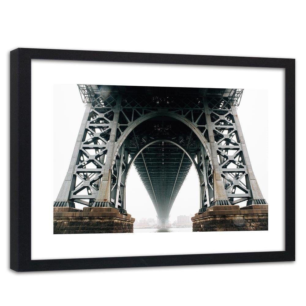 Glezna melnā rāmī - Under The Brooklyn Bridge Home Trends