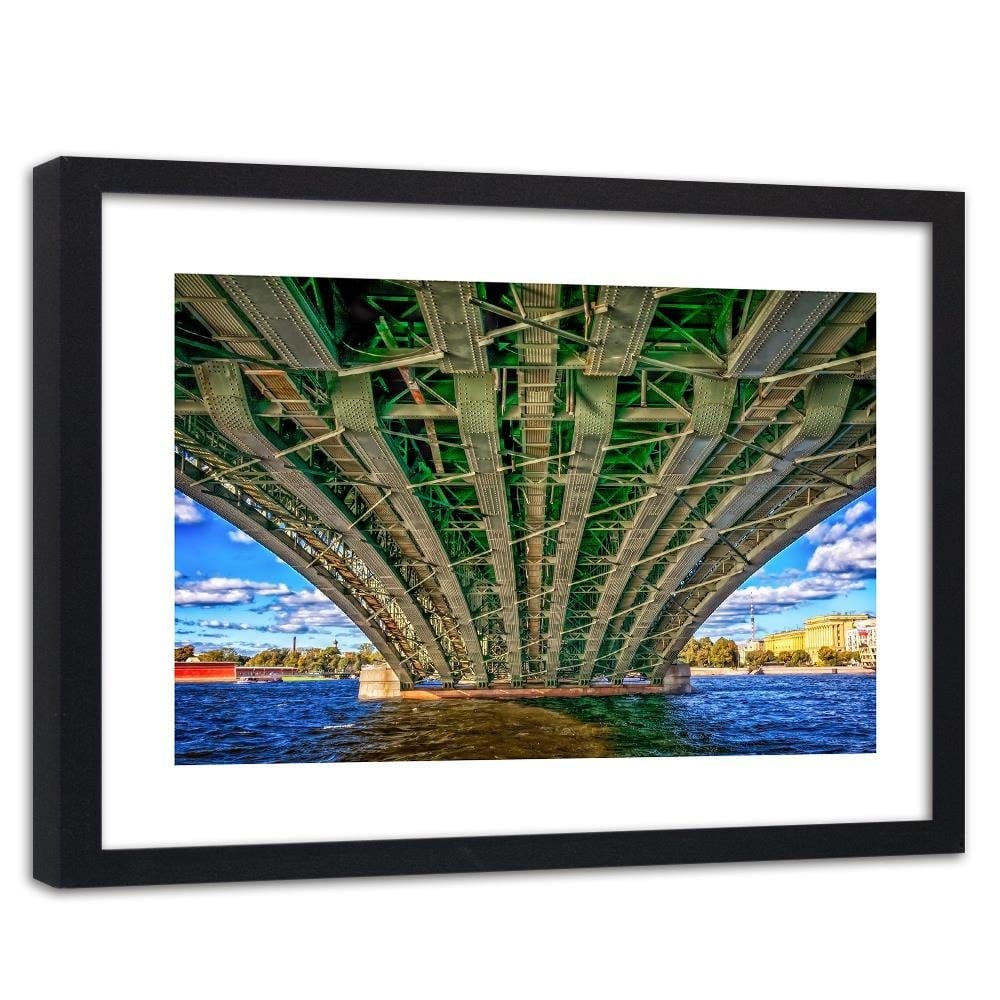Glezna melnā rāmī - Under The Iron Bridge Home Trends