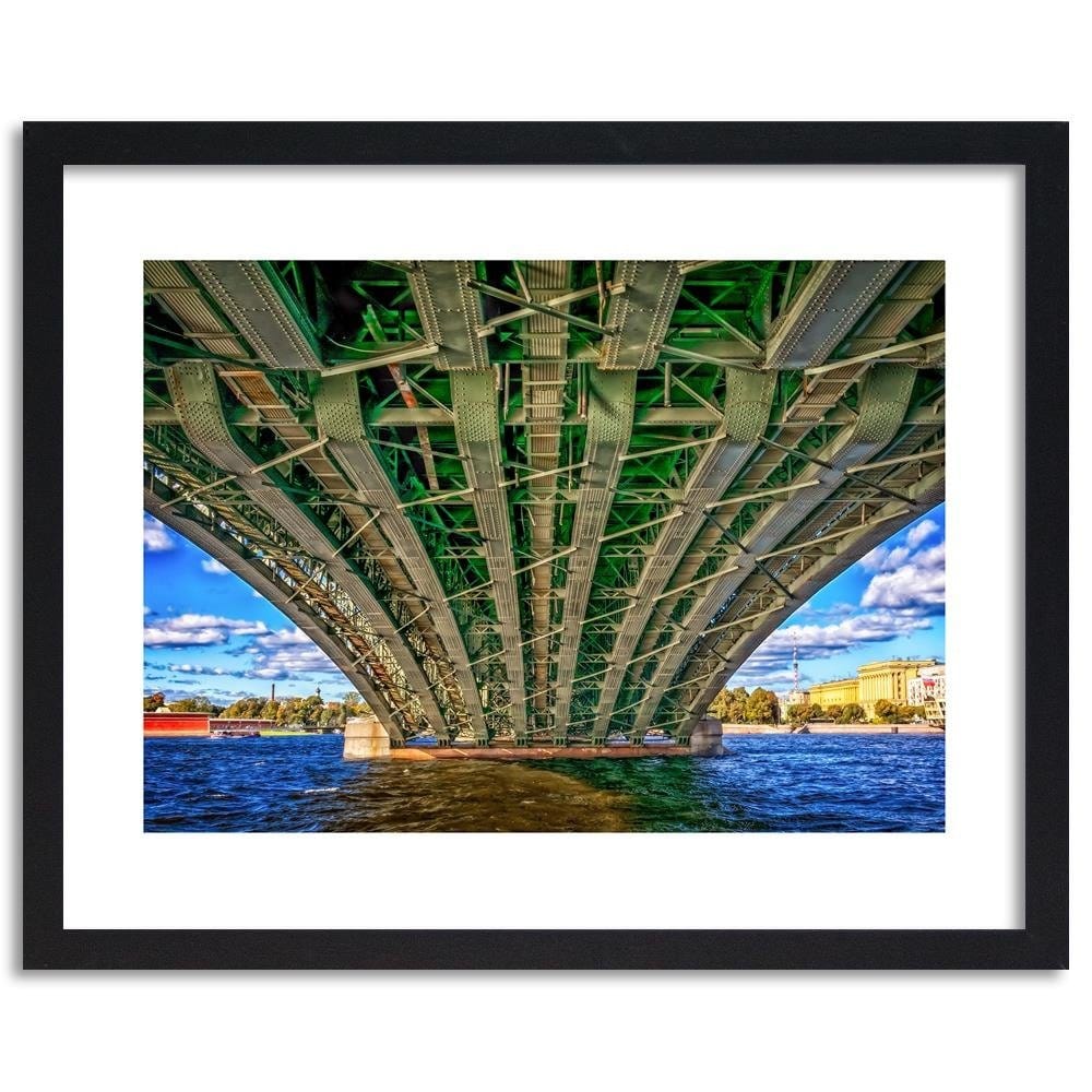 Glezna melnā rāmī - Under The Iron Bridge Home Trends