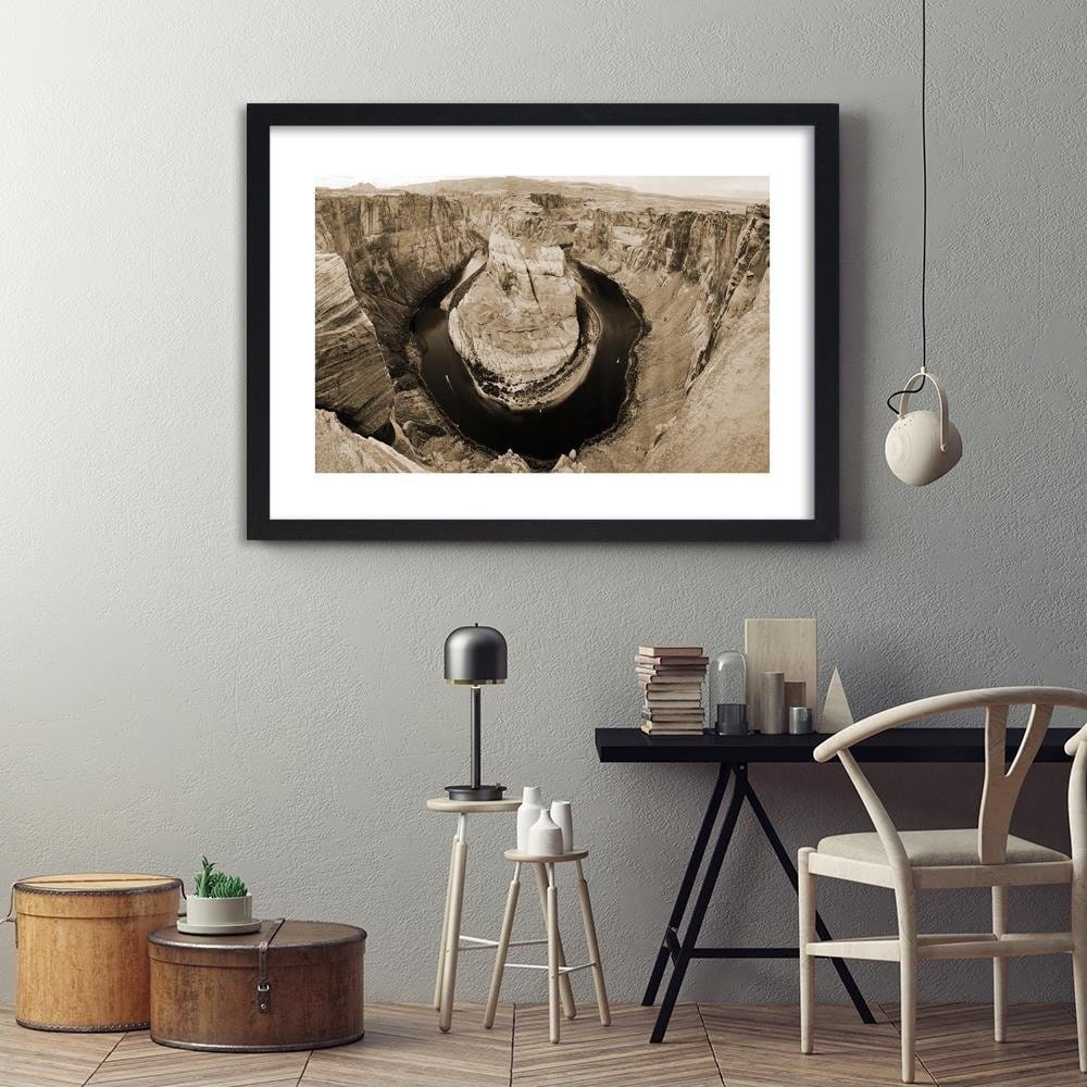Glezna melnā rāmī - View Of The Grand Canyon 1 Home Trends