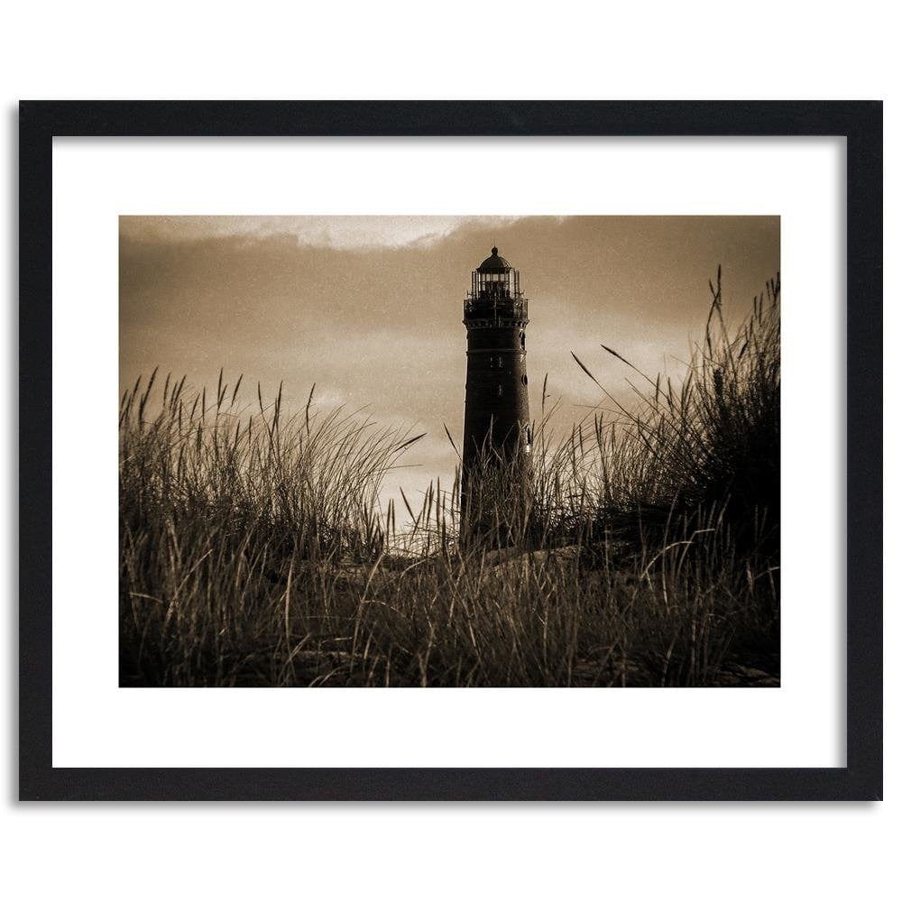 Glezna melnā rāmī - View Of The Lighthouse 1 Home Trends