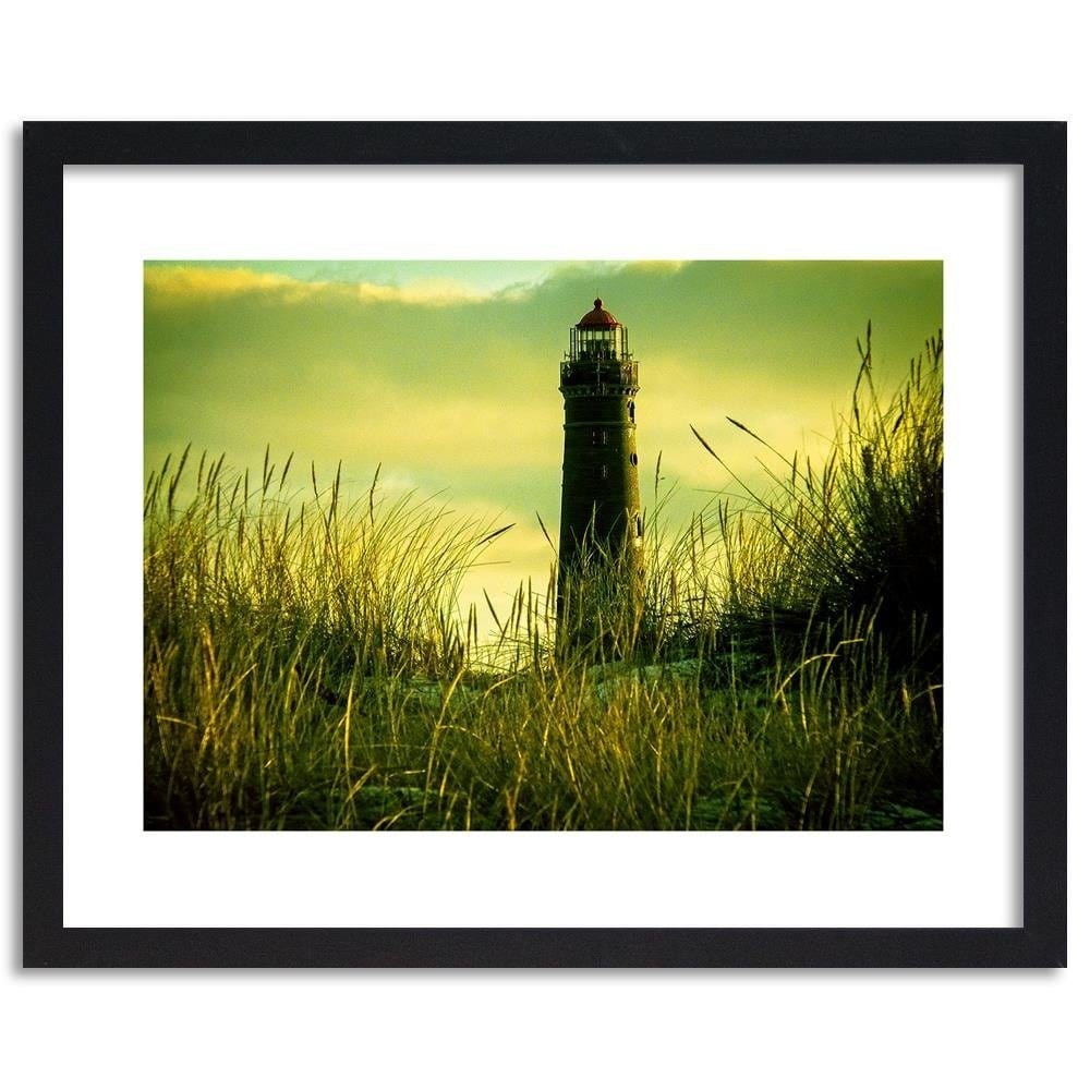Glezna melnā rāmī - View Of The Lighthouse 4 Home Trends