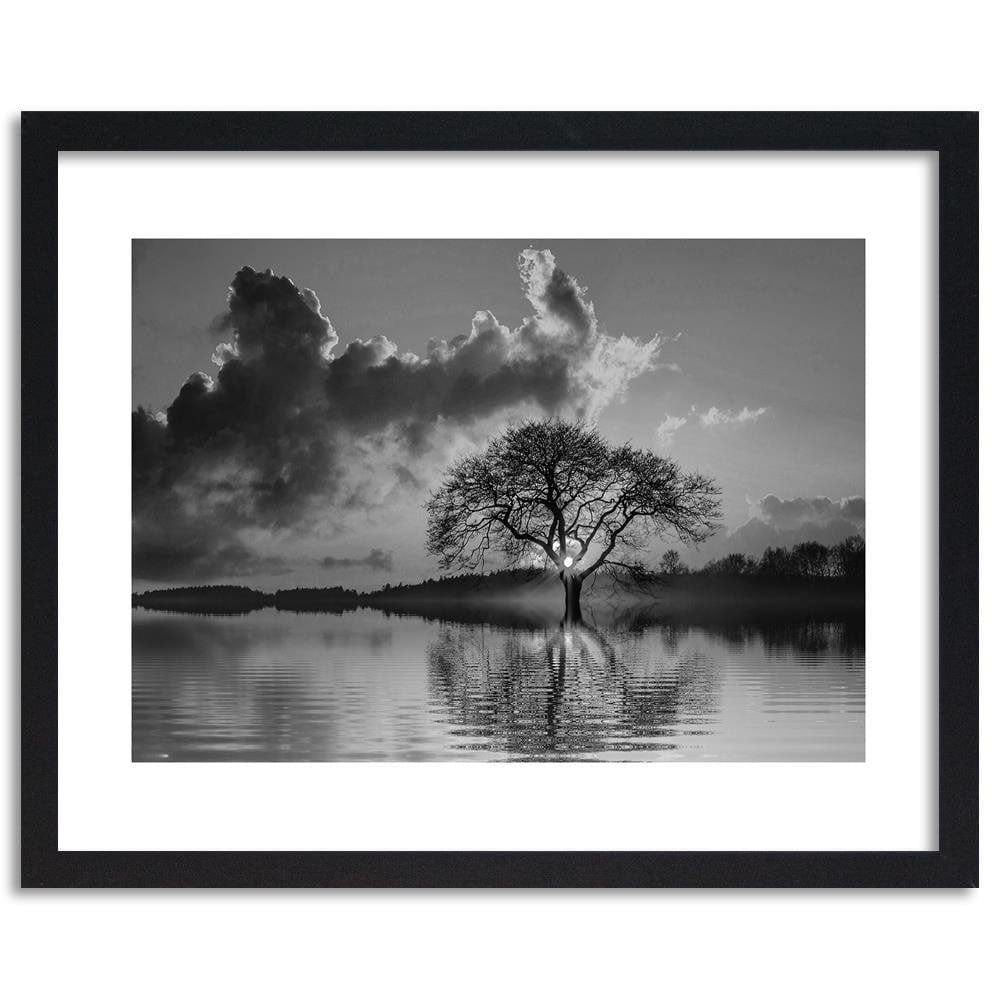 Glezna melnā rāmī - View Of The Tree At 2 Home Trends