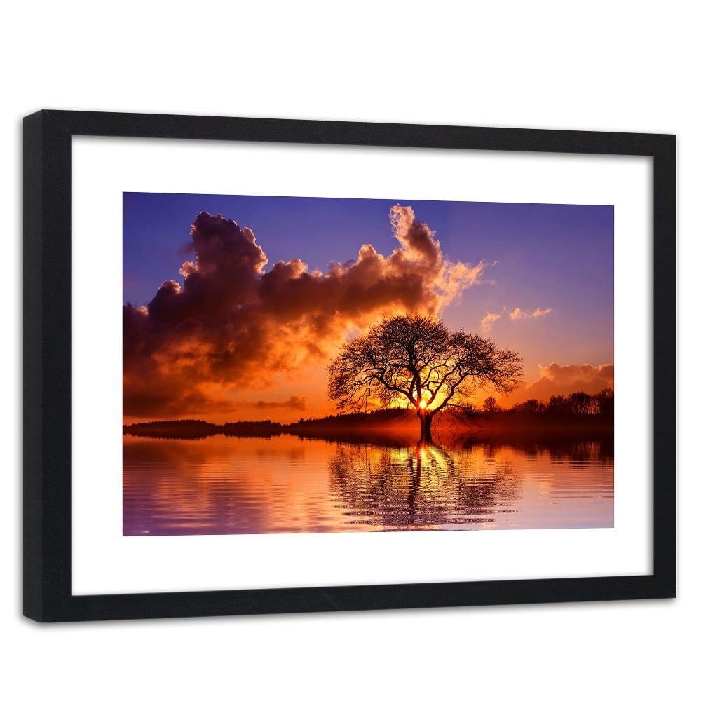 Glezna melnā rāmī - View Of The Tree At 4 Home Trends