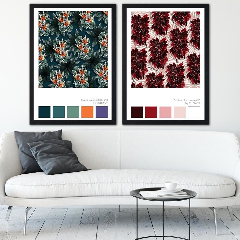 Glezna melnā rāmī - Visual Art Green Home Trends