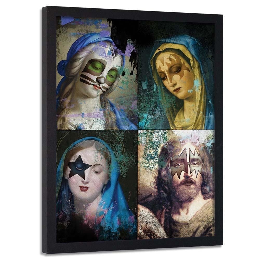 Glezna melnā rāmī - Visual Art Home Trends