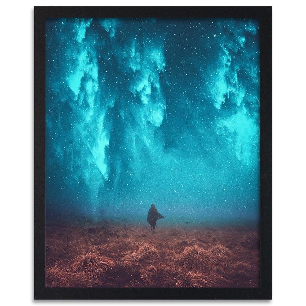 Glezna melnā rāmī - Walk At Night Home Trends